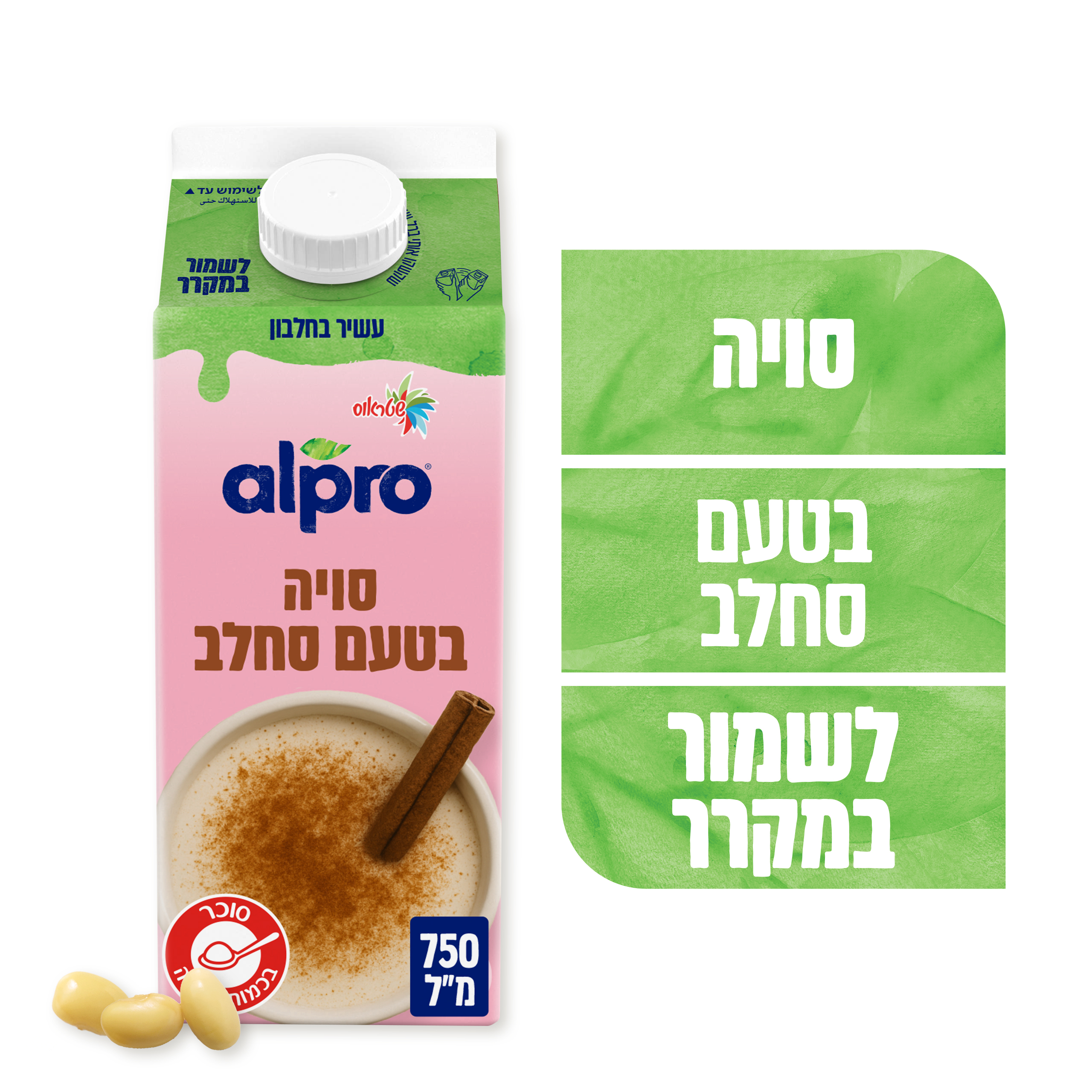 אלפרו משקה סויה בטעם סחלב