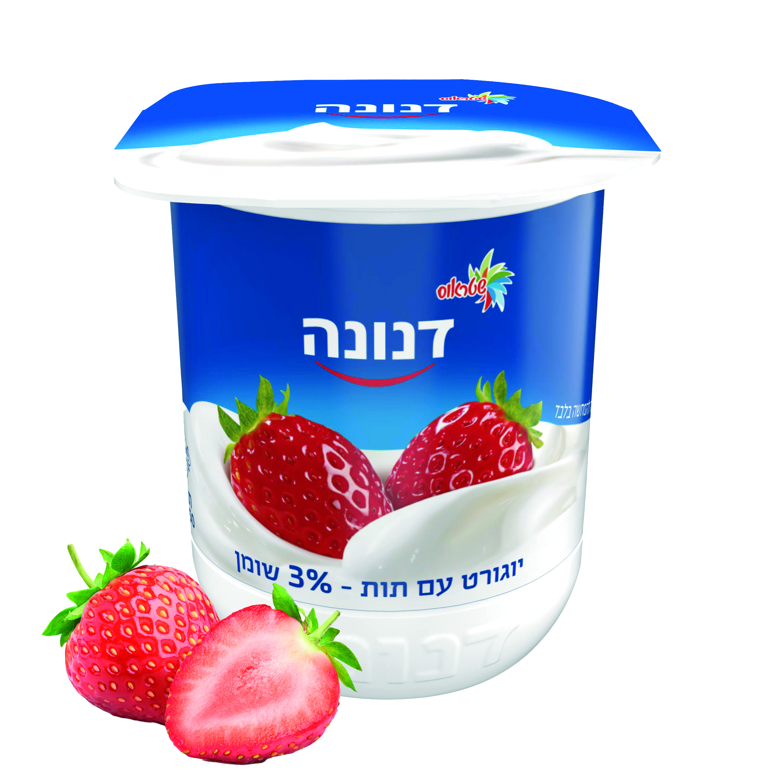 יוגורט דנונה תות עם 3%