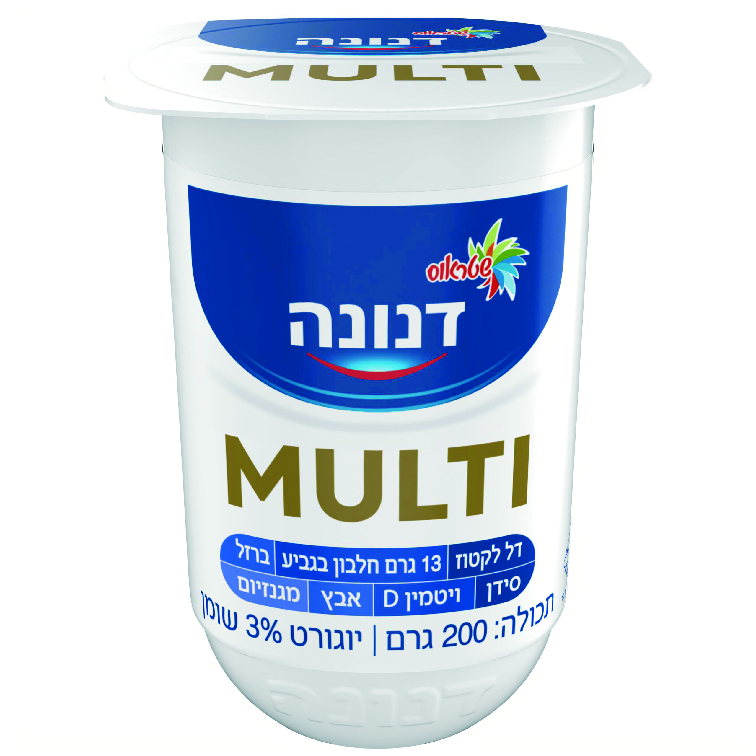 דנונה מולטי 3% שומן 200 גרם