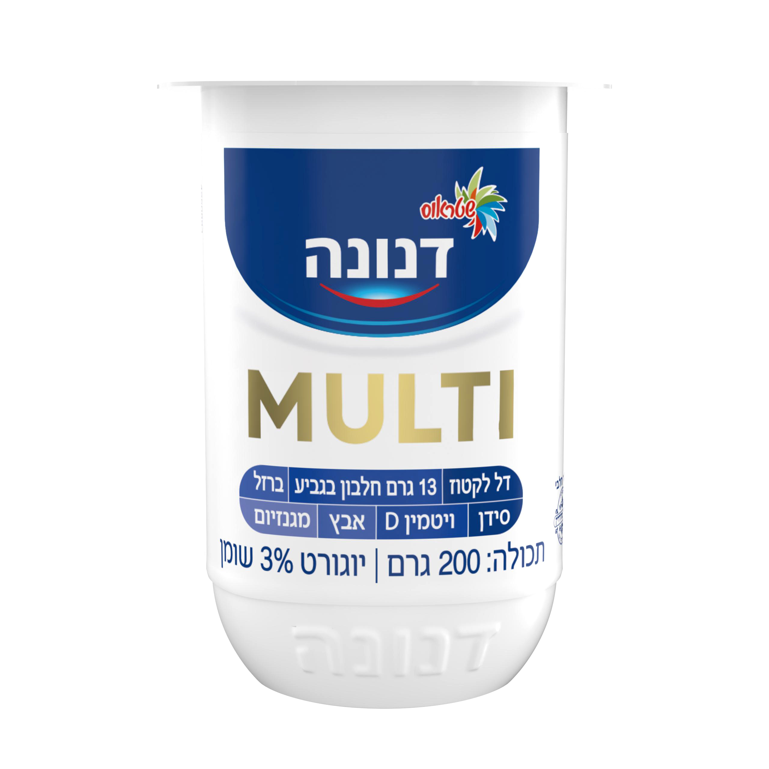 דנונה מולטי 3% שומן 200 גרם