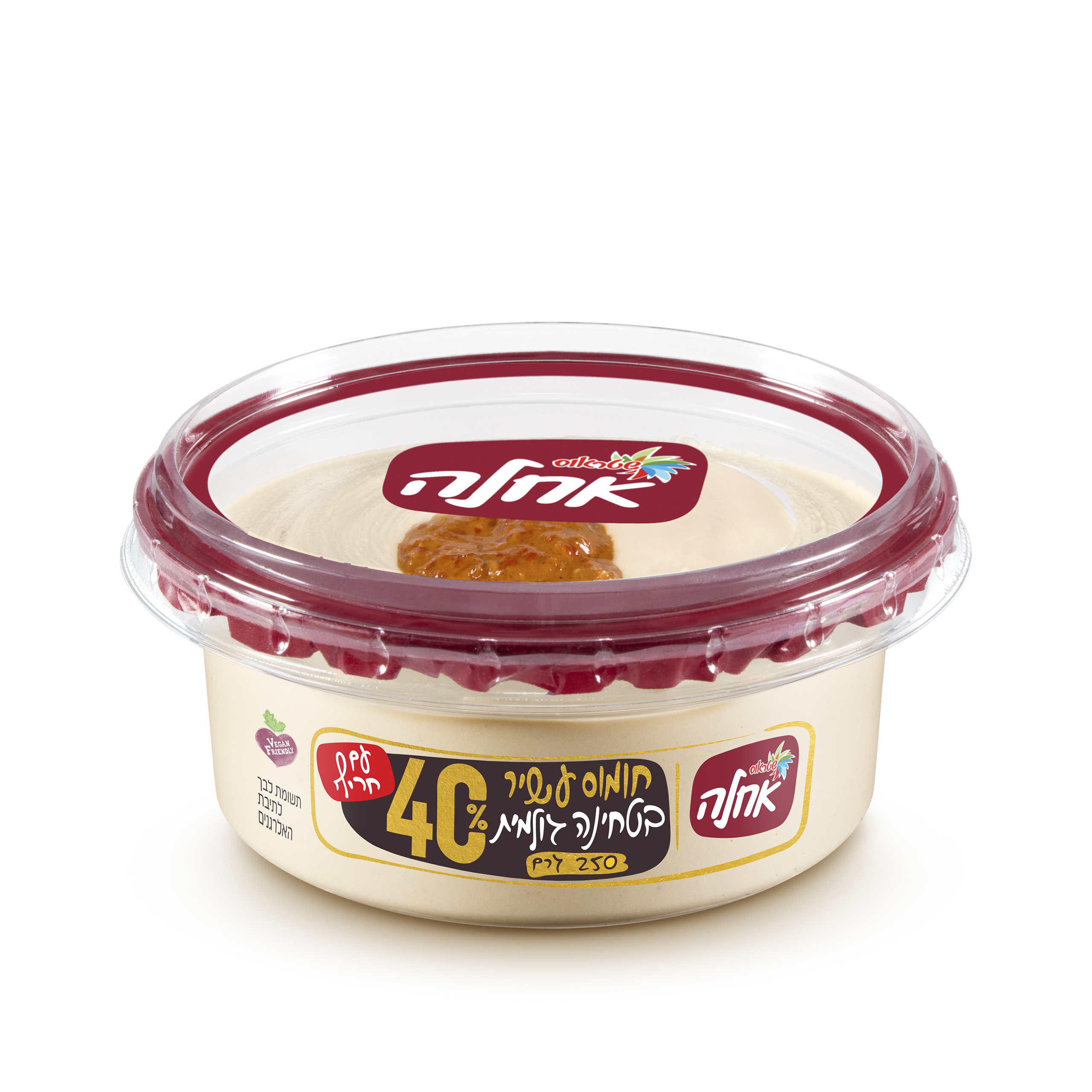 חומוס עשיר 40% עם חריף