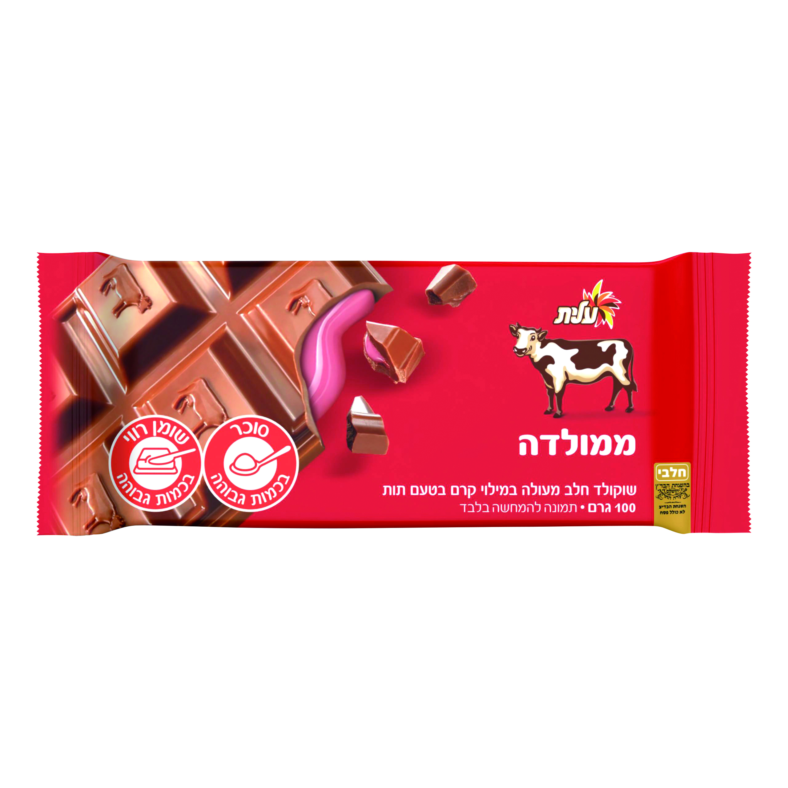 ממולדה שוקולד חלב תות