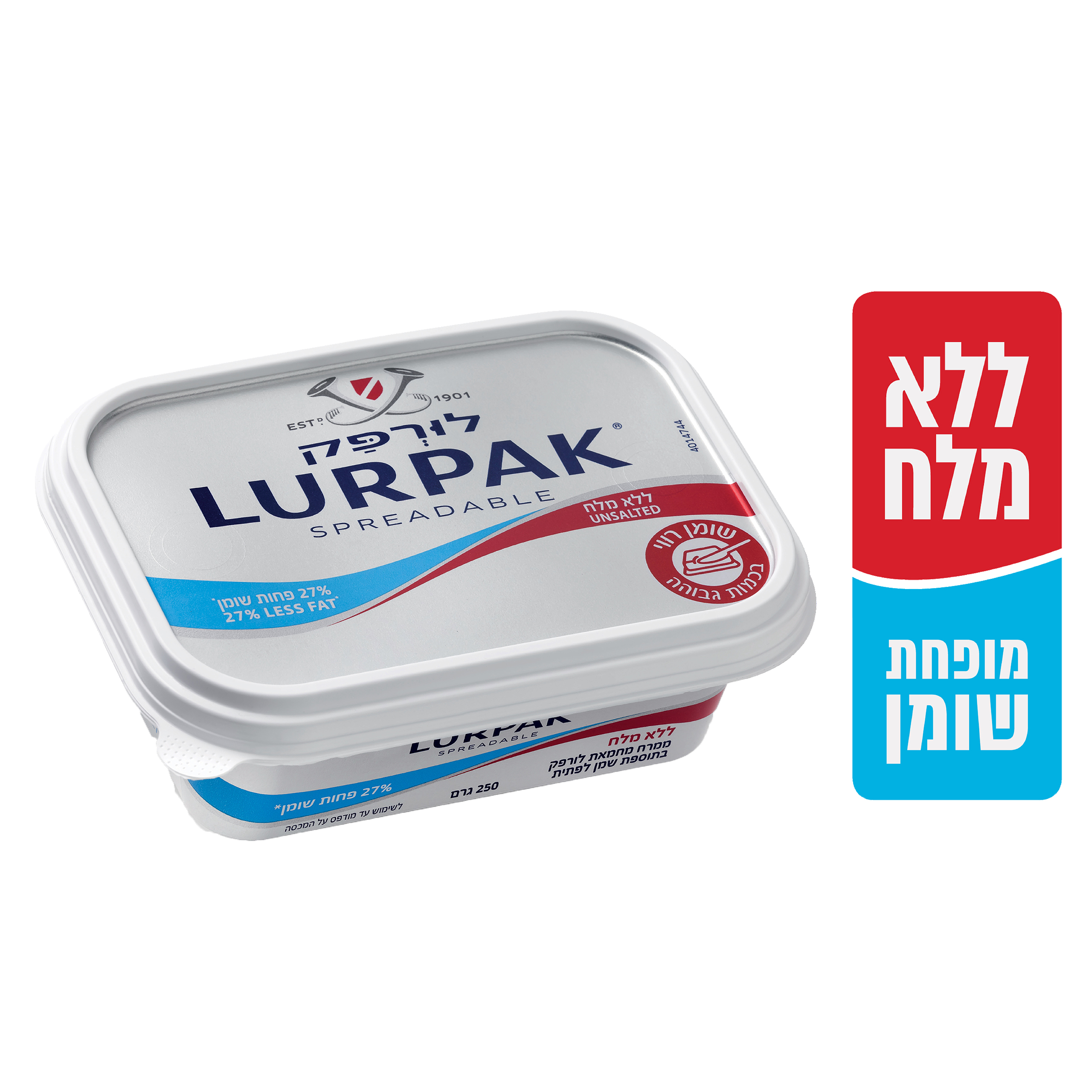 ממרח מחמאת לורפק ללא מלח