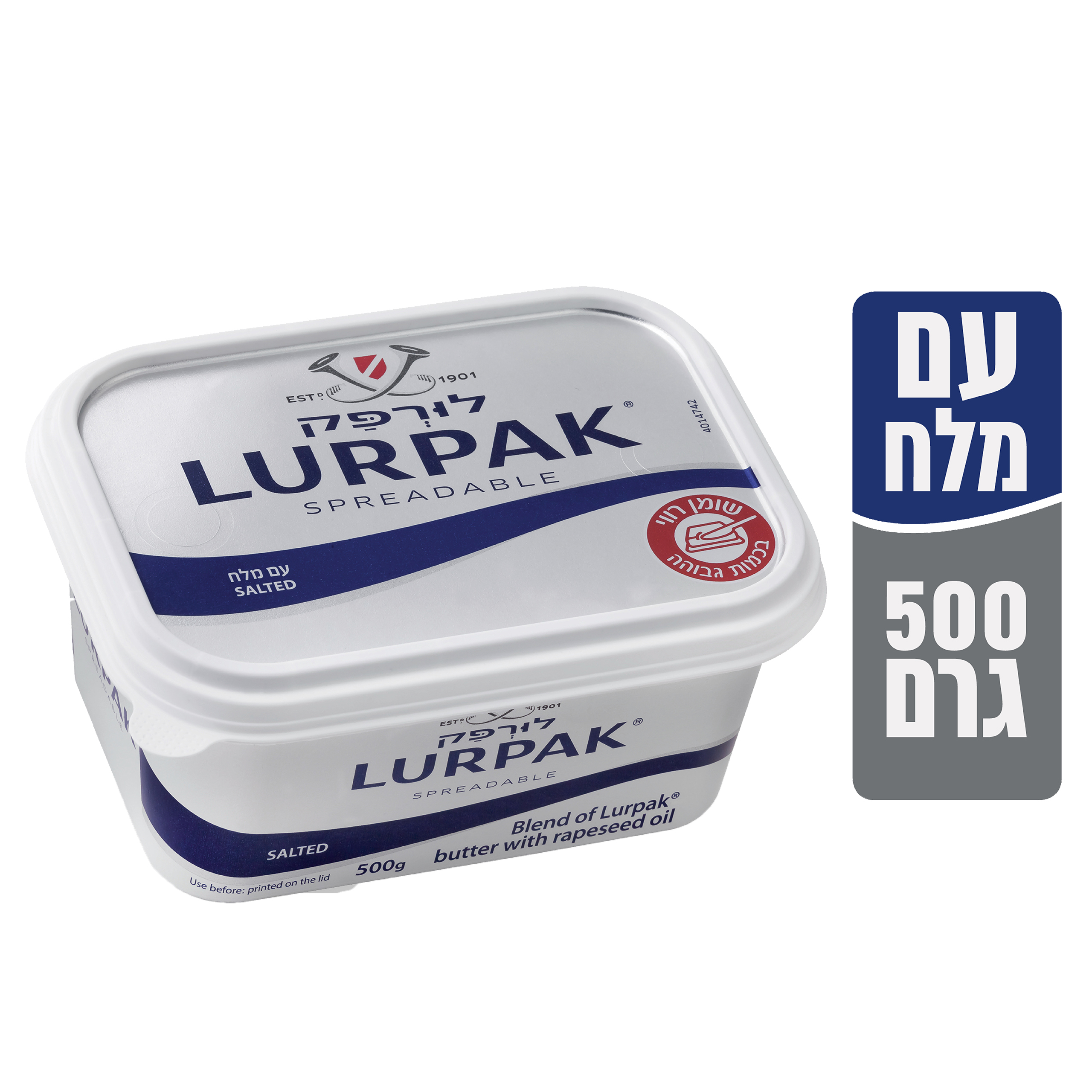 ממרח מחמאת  לורפק עם מלח 500
