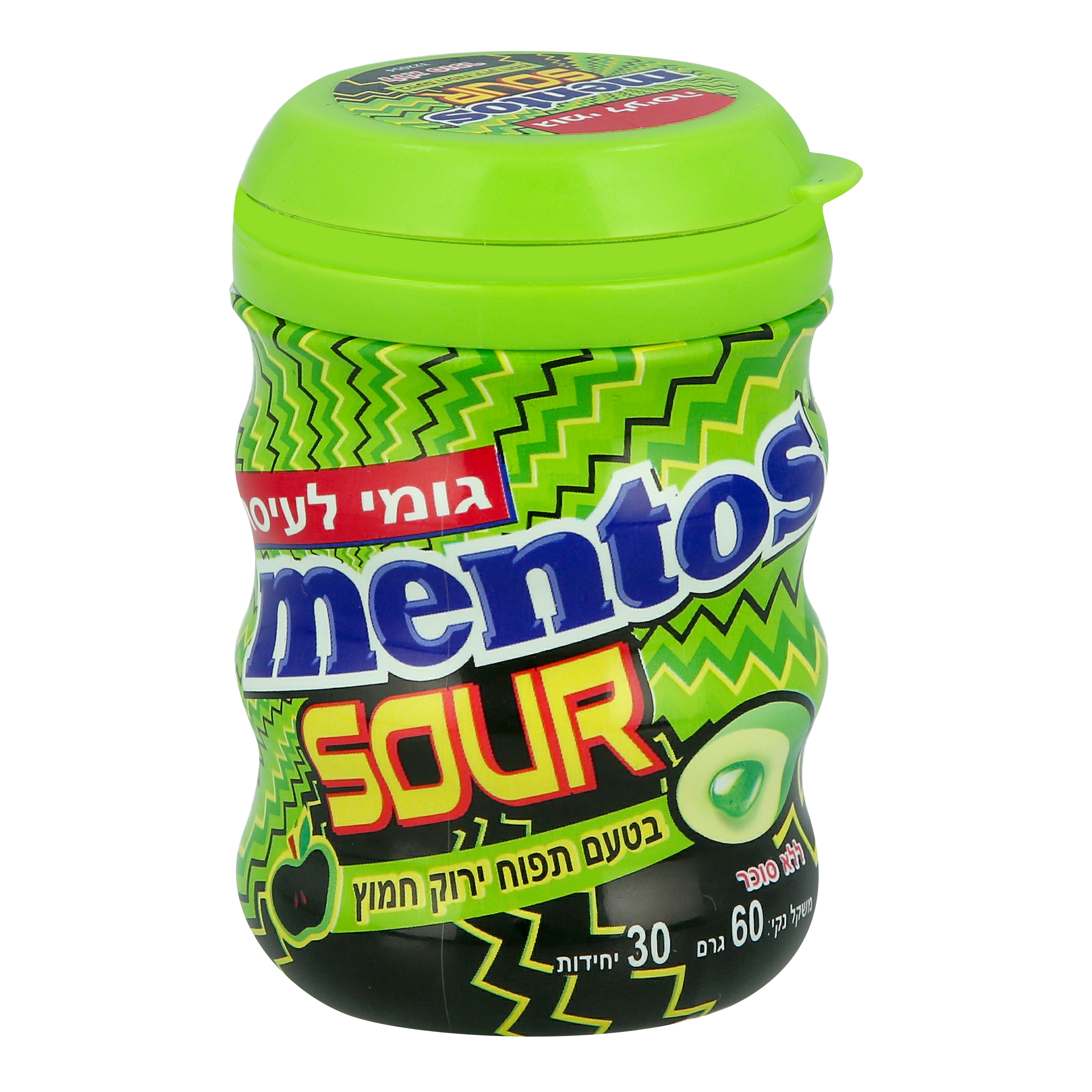 מסטיק חמוץ מנטוס  בטעם תפוח ירוק