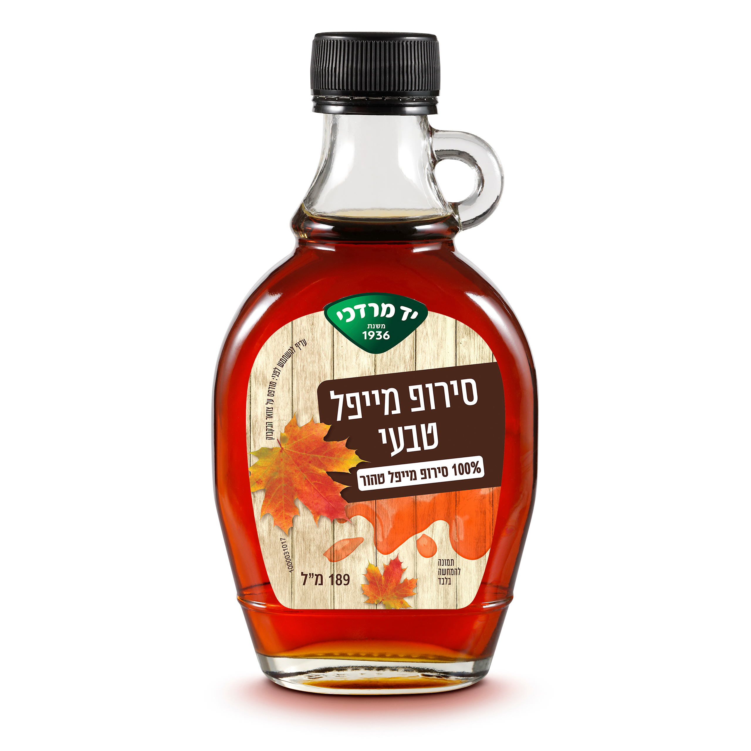 סירופ מייפל טבעי 189 מל