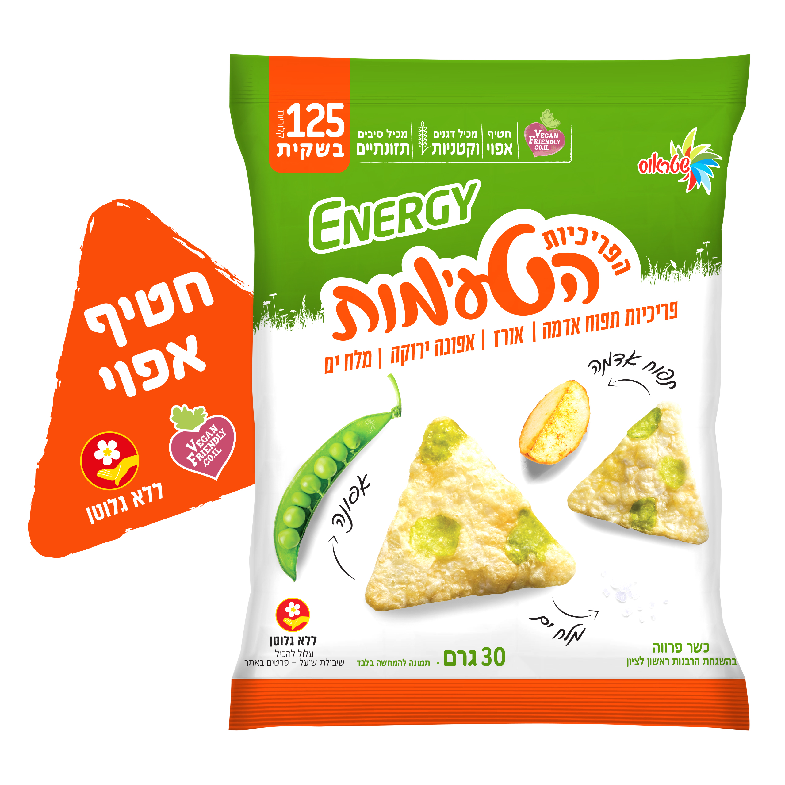 פריכיות משולשות אפונה