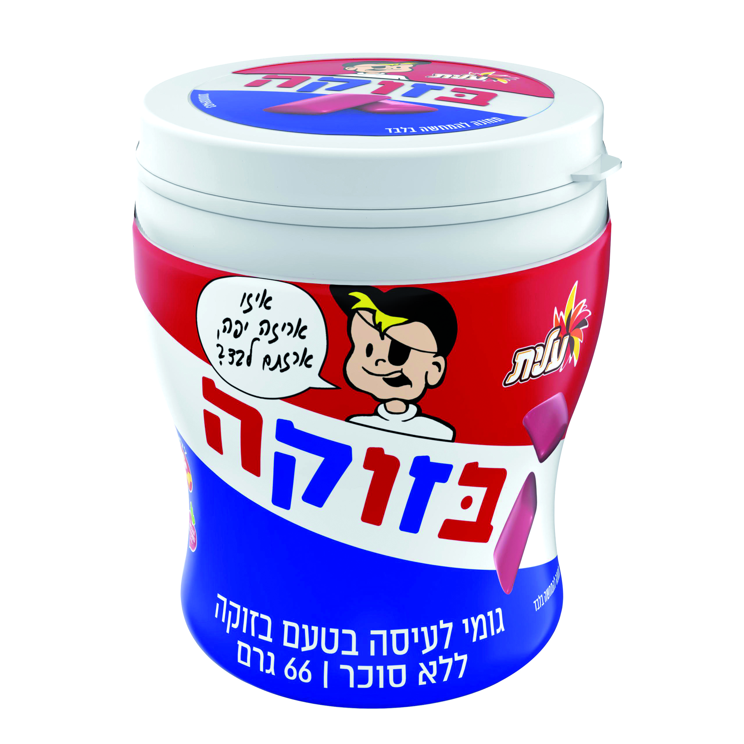 צנצנת מסטיק בזוקה לל"ס