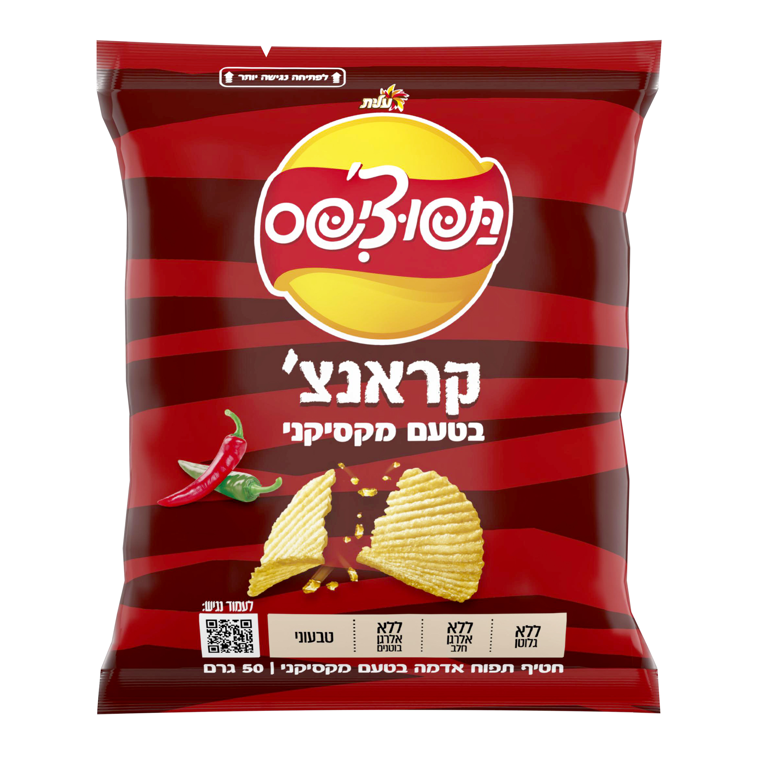 תפו קראנץ'  מקסיקני 50 ג